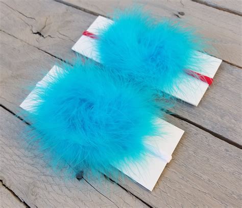 BLUE HAIR FEATHER Headband Or Hair Clip Turquoise Blue Etsy Feather