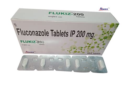 Flukiz 200 Fluconazole 200mg Tablet 10x5 Prescription Rs 1950
