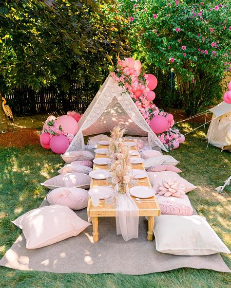 Your Slumber Party And Outdoor Camping Celebration Destination Picnic Birthday Party Garden