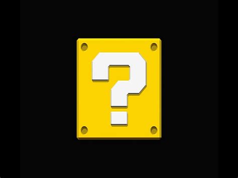 Whats Init White Video Game Yellow Nintendo Mario Question Block