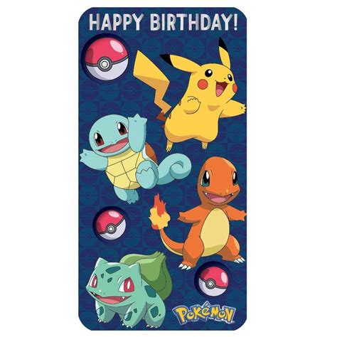 Pokemon Happy Birthday Card Uk Toys And Games