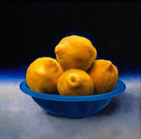 Bowl Of Lemons Painting By Anthony Enyedy Fine Art America