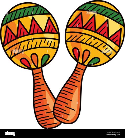 Mexican Maracas Instruments Musical Icon Stock Vector Image And Art Alamy