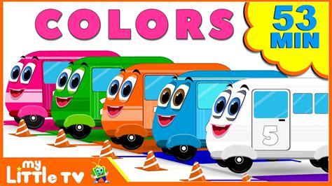 Learn Colors With Street Vehicles Colours And Numbers Videos For Kids