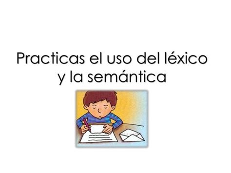 Lexico Y Semantica