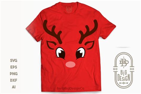 Reindeer SVG Cute Reindeer SVG Reindeer Face Svg boy | Etsy | Raindeer crafts, Reindeer face ...