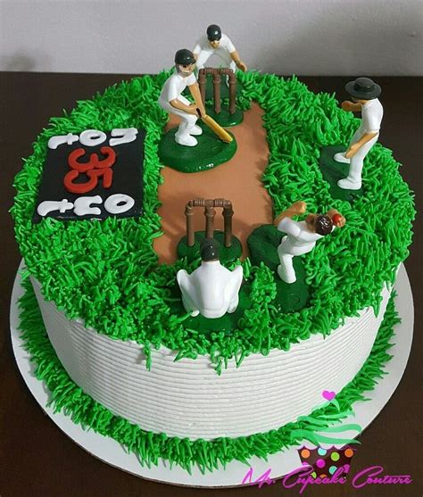 Cricket Themed Buttercream Cake Cricket Theme Cake Cricket Birthday