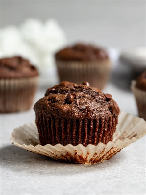 Vegan Double Chocolate Muffins Shortgirltallorder