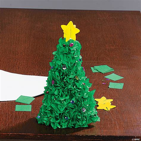 3d Tissue Paper Christmas Tree Craft Kit Discontinued