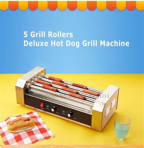 Hot Dog Roller Grilling Machine Stainless Steel Commercial Quality