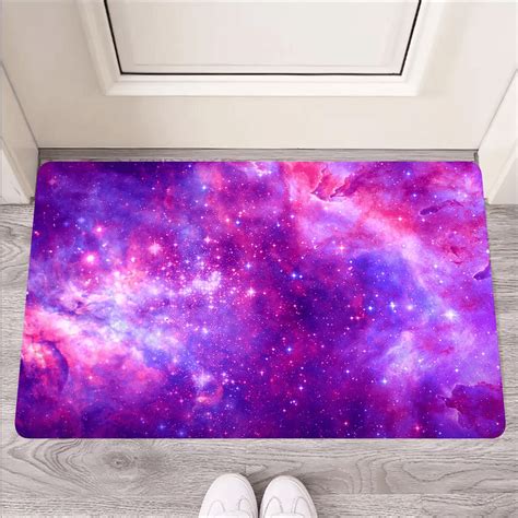 Purple Galaxy Space Door Mat Beerug