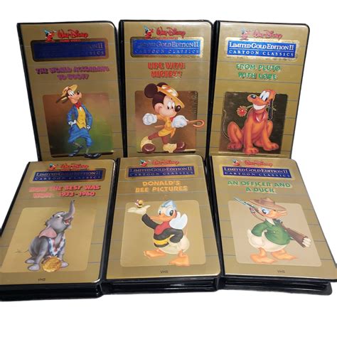 Walt Disney Cartoon Classics Vhs Lot Volume Donalds Scary The Best