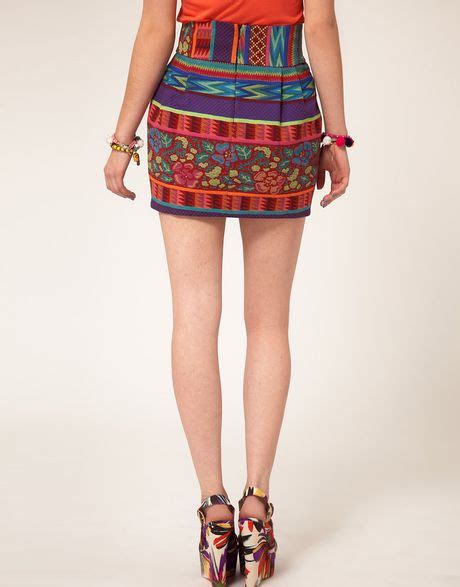 Asos Collection Asos Mexicana Mini Skirt In Multicolor Multi Lyst