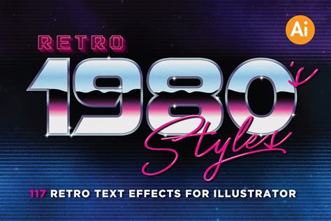 80s Retro Graphic Styles ~ Layer Styles ~ Creative Market