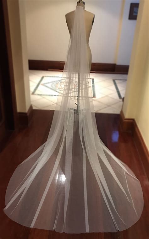 Casey Tanswell Fine Tulle Cathedral Veil New Wedding Dress Stillwhite