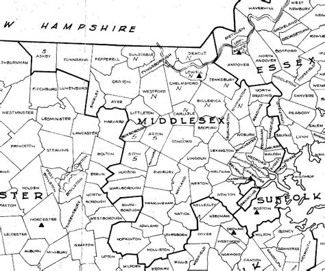 Map Of Massachusetts Towns And Counties Time Zones Map World