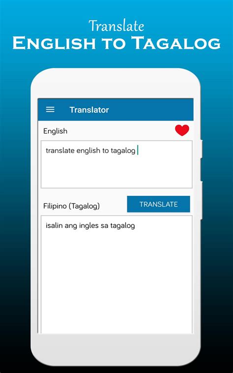 Tagalog English Translator