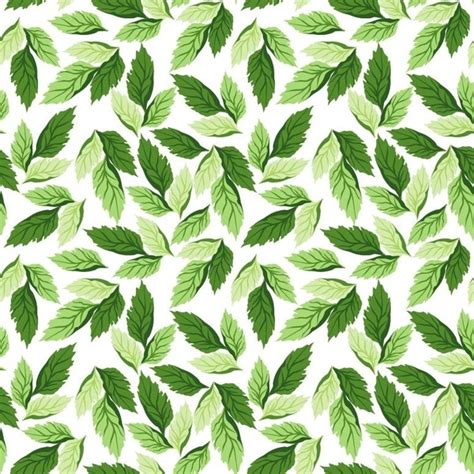 Seamless Leaf Pattern Vector Background Vectors Graphic Art Designs In