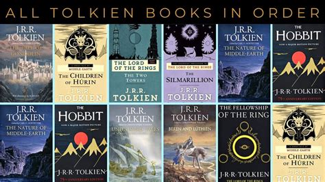 Jrr Tolkien All Books In Order As Originally Published Youtube
