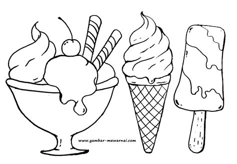 Sketsa Gambar Es Krim | Garlerisket