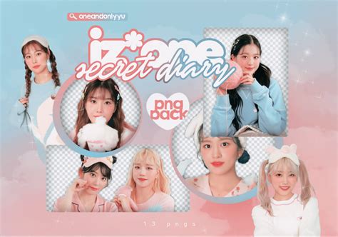 PNG PACK #32 | IZ*ONE - SECRET DIARY by oneandonlyyu on DeviantArt