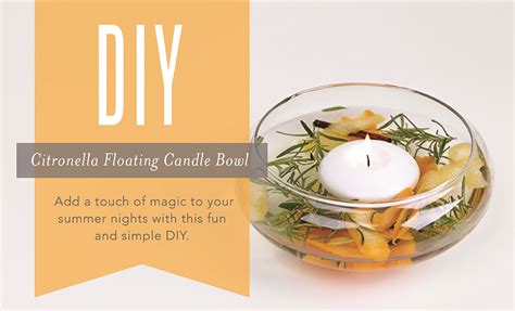 Diy Citronella Floating Candle Bowl