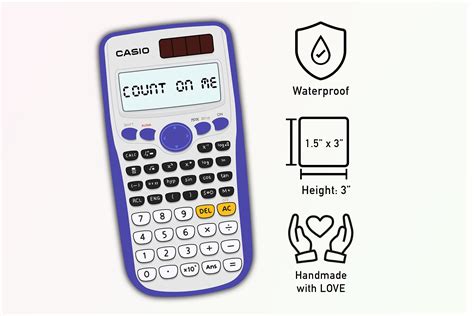 Count On Me Scientific Calculator Meme Sticker Cute And Etsy