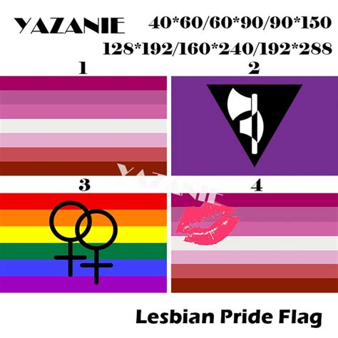 Yazanie 128192cm160240cm192288cm Lgbt Lipstick Lesbian Bisexual