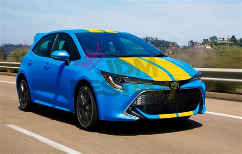 Matte Color Racing Stripes Vinyl Wrap Decal For Toyota Corolla Stripe