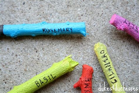 Diy Painted Upcycled Twig Plant Markers Dukes And Duchesses