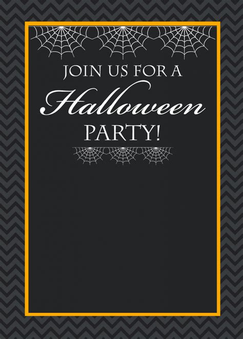 Blank Free Printable Halloween Party Invitations Printable Templates
