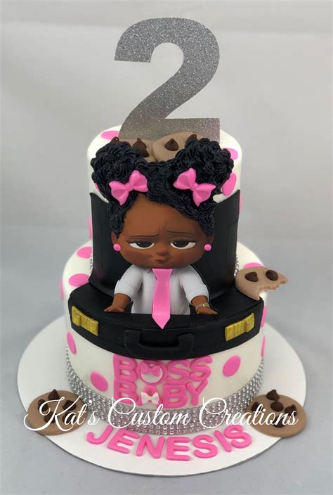 2nd birthday shirt for toddler boy or toddler girl. Girls Boss Baby 2nd Birthday Cake! | Baby girl birthday ...
