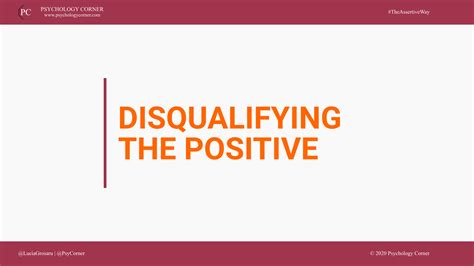 Disqualifying The Positive What Does It Mean Assertiveness Basics