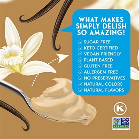 Simply Delish Natural Instant Vanilla Pudding Sugar Free Non Gmo