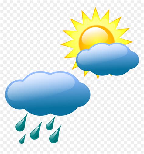 Weather Forecasting Symbol Clip Art Drizzle Sunny Weather Weather