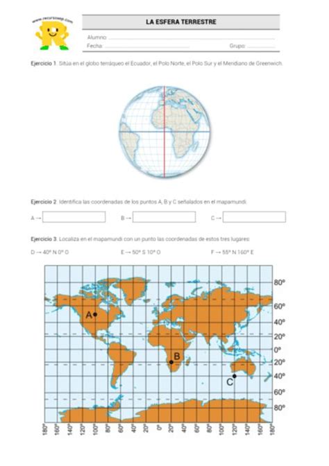 Coordenadas Geográficas Coordenada Geografica Geografía Mapamundi