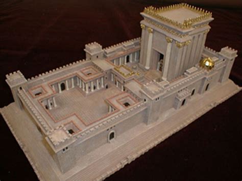Model Of King Solomons Second Temple Jerusalem Beis Hamikdosh Ark Of
