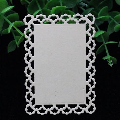 Lace Rectangle Frame Metal Cutting Dies Stencils For Diy Scrapbooking