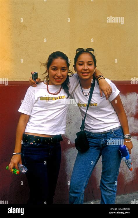 2 Mexican Girls Two Mexican Girls Mexicans Mexican Girls Teen Stock