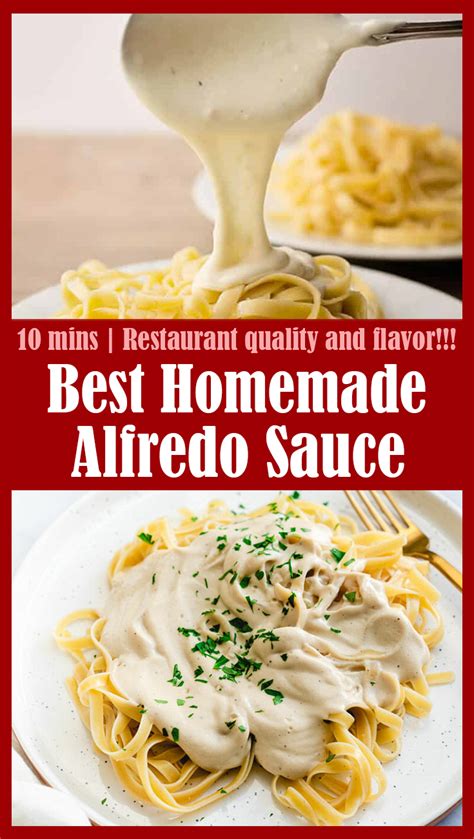 Best Homemade Alfredo Sauce Tasty Food Recipes