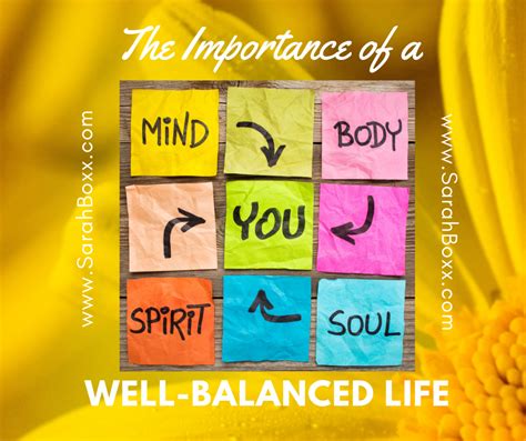 The Importance Of A Well Balanced Life