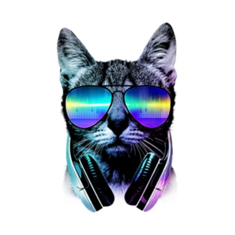 Cat With Spects And Headphones Cat With Spects And Headphones T