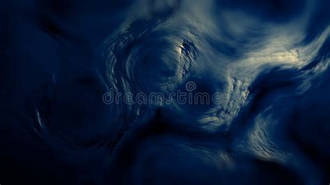 Dark Blue Yellow Organic Shapes Material Abstract 3d Rendering