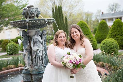 If you've dreamt of a garden wedding party all of your life, spring is the time to do it! Maryland spring garden wedding | Equally Wed - LGBTQ Weddings