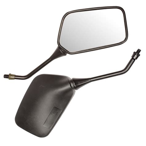 Ryde 10mm Black Universal Motorcycle Mirrors Bikemotorbike Rear View