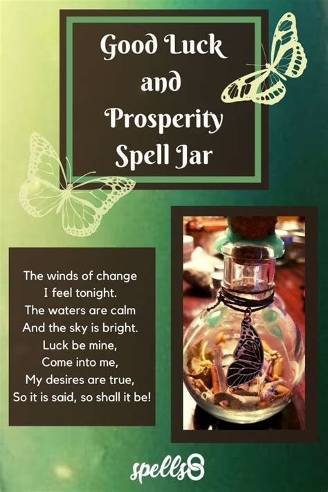 Good Luck And Prosperity Spell Jar Recipe Prosperity Spell Good