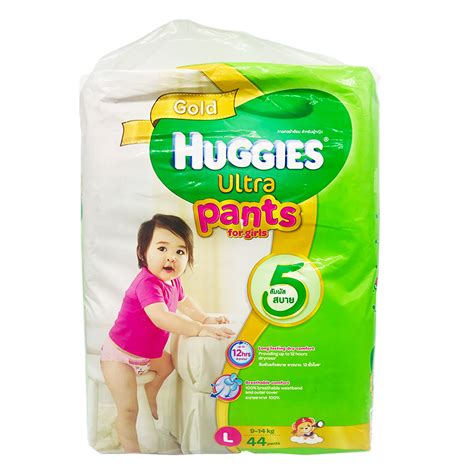 Huggies Gold Ultra Baby Diaper Pants 44s Size L Girls