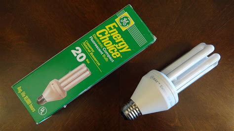 Ge 20watt Energy Choice Cfl Light Bulb Youtube