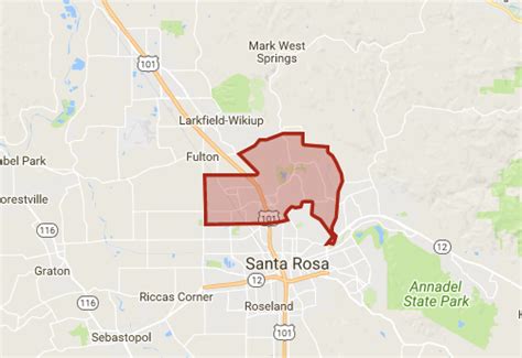 Current Santa Rosa Fire Map Map Vector