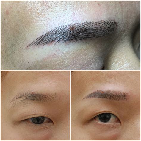 Elegant 3d Brow Embroidery ~ Hair Stroke Design For Mole Florence